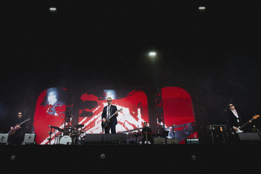 Le groupe Interpol en concert sur la grande scène du festival Rock en Seine 2026 à Saint Cloud le 30 août 2026