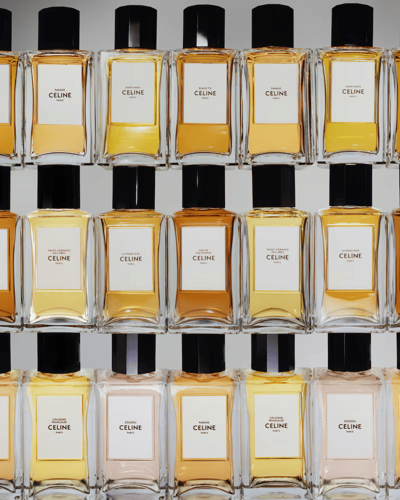 Collection des parfums de la marque CELINE.