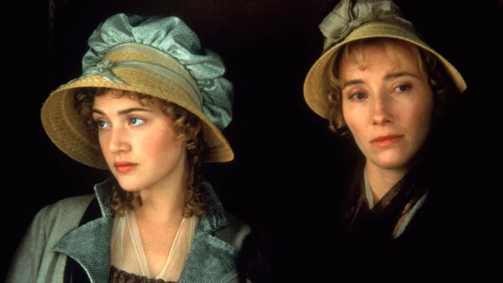 Emma Thompson et Kate Winslet dans le film raison et Sentiments réalisé en 1995.